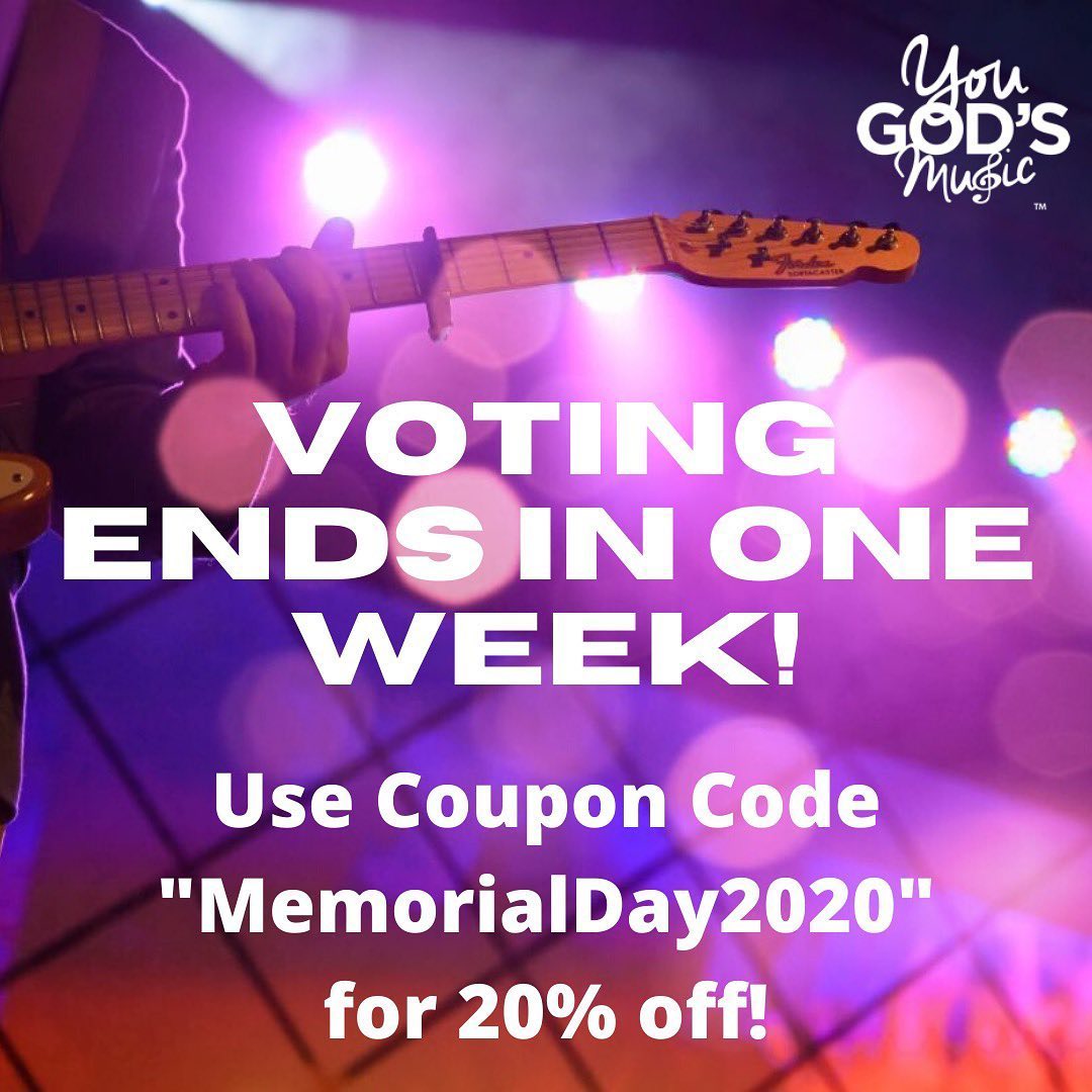 We encourage you to register and become part of the You God’s Music Community and vote for your favorite Contestant!