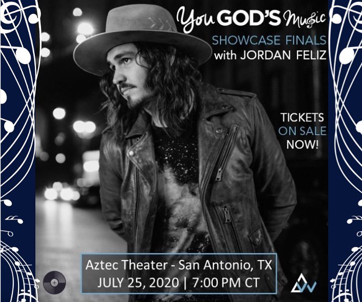 You God's Music Showcase will be held at the historic Aztec Theater, in San Antonio, Texas, Saturday July 25th.