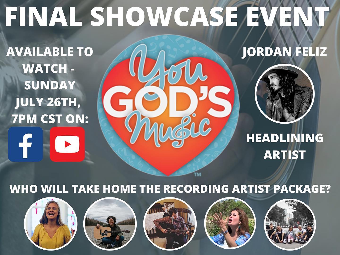 We are just two days away from witnessing the first ever You God's Music Final Showcase event!