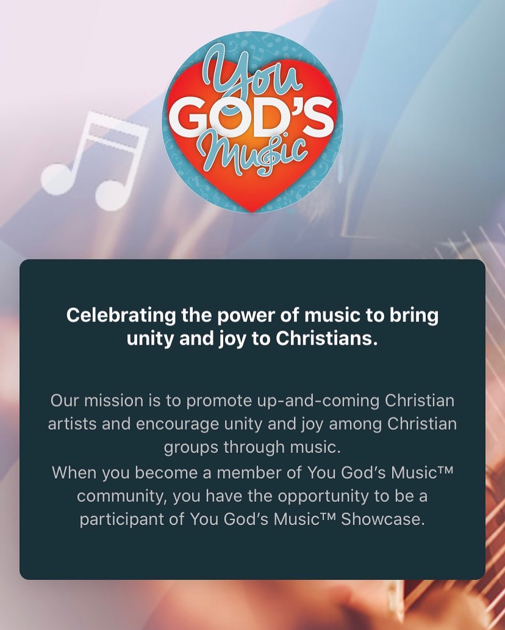 You God’s Music is celebrating the power of music to bring unity and joy to Christians.